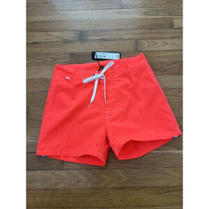 Sundek Swim Trunks Men's Fluo Orange Rainbow Size 29